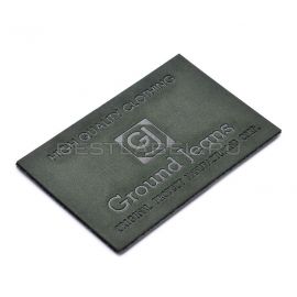Этикетка из натуральной кожи Ground Jeans